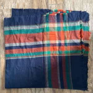 Zara plaid tartan blanket scarf